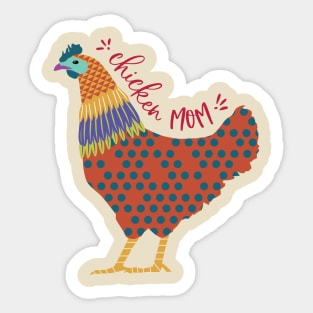 Chicken Mom Sticker